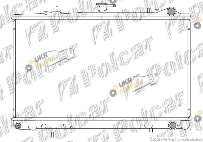 Радиатор охлаждения двигателя Polcar 272008-2