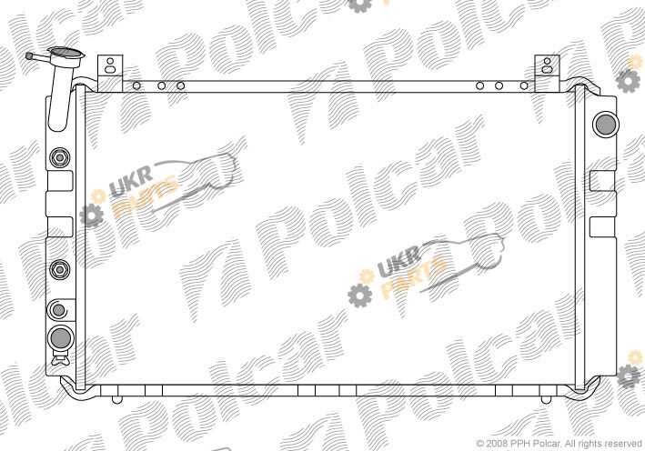 Радиатор охлаждения двигателя Polcar 272508-4