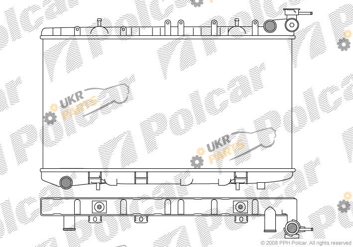 Радиатор охлаждения двигателя Polcar 2728081K