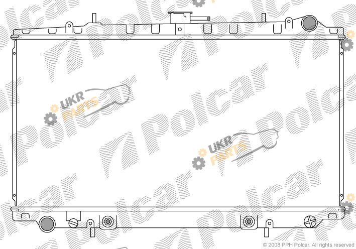 Радиатор охлаждения двигателя Polcar 272808-8