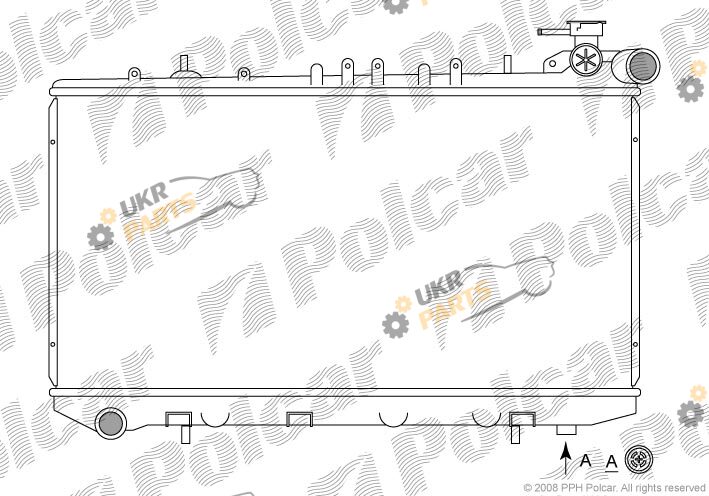 Радиатор охлаждения двигателя Polcar 272908-1