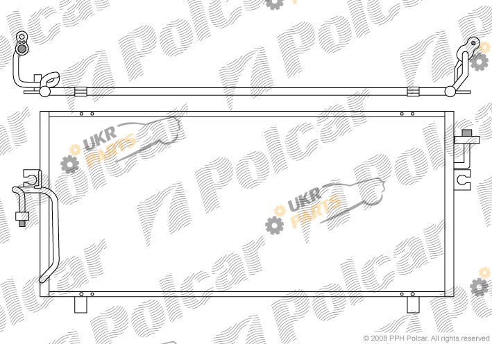 Радиатор кондиционера Polcar 2732K8C1
