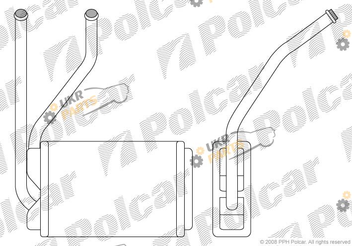 Радиатор печки Polcar 2910N8-1