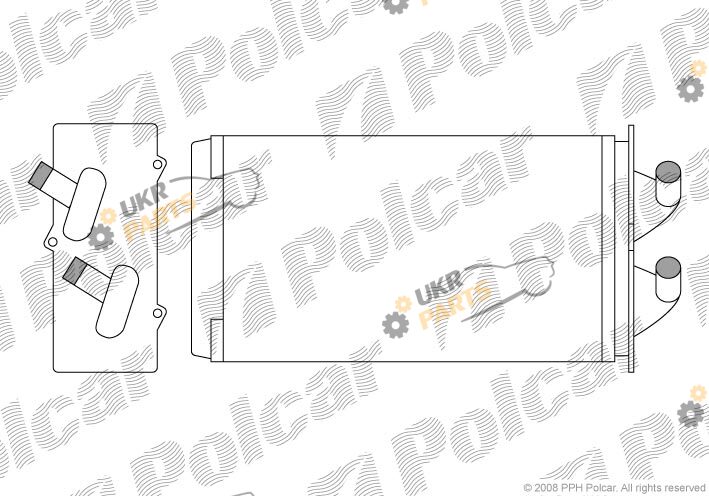 Радиатор печки Polcar 3001N8-1