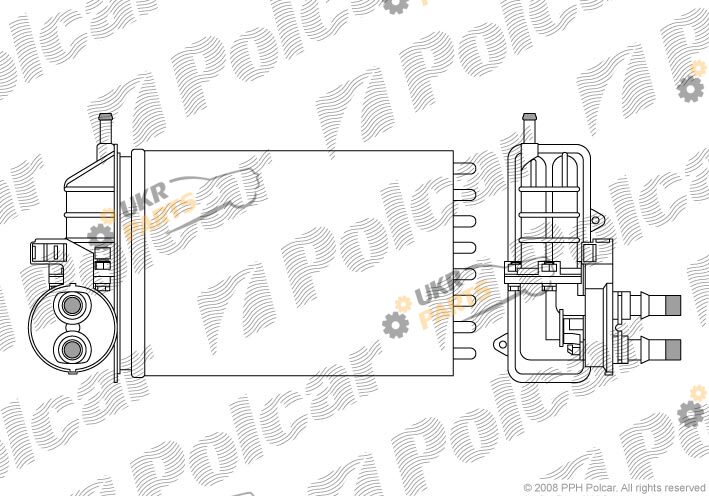Радиатор печки Polcar 3002N8-1