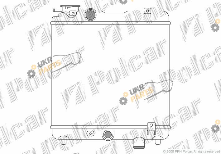 Радиатор охлаждения двигателя Polcar 300408-1