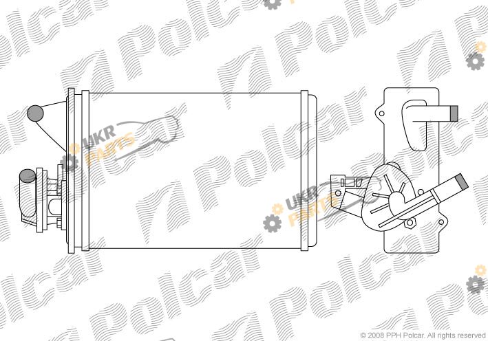 Радиатор печки Polcar 3016N8-1