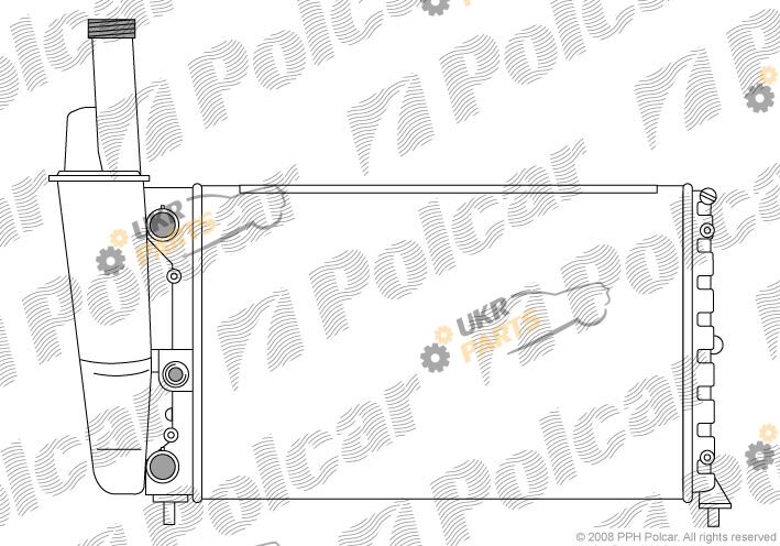 Радиатор охлаждения двигателя Polcar 301708-2