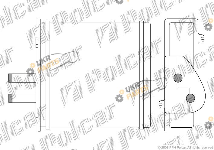 Радиатор печки Polcar 3017N8-1