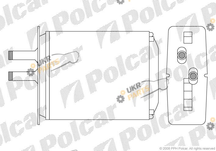 Радиатор печки Polcar 3017N8-2