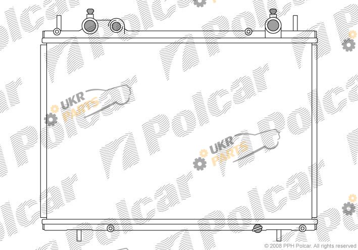 Радиатор охлаждения двигателя Polcar 3018087X