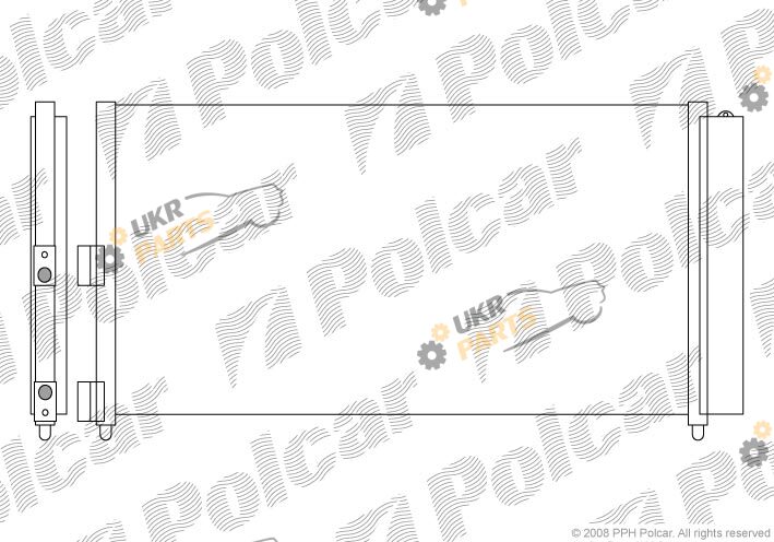 Радиатор кондиционера Polcar 3022K8C5
