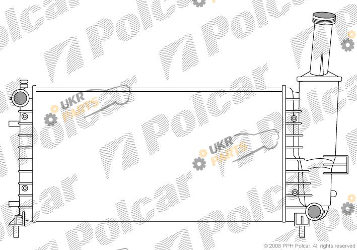 Радиатор охлаждения двигателя Polcar 3023081X