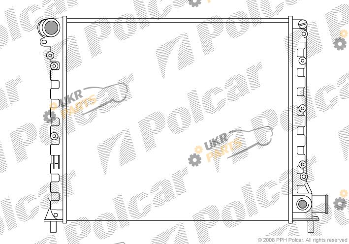 Радиатор охлаждения двигателя polcar 3027082X
