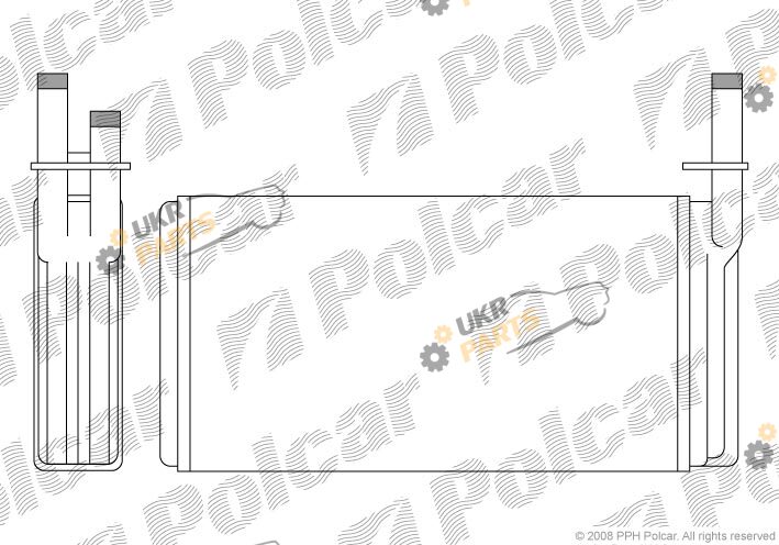 Радиатор печки Polcar 3027N8-1