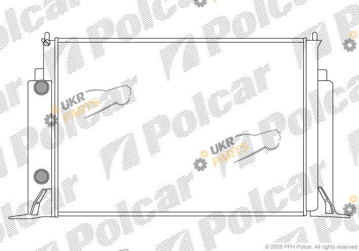 Радиатор охлаждения двигателя Polcar 303008A3