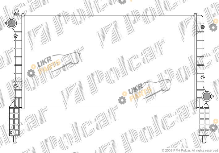 Радиатор охлаждения двигателя Polcar 3040082X