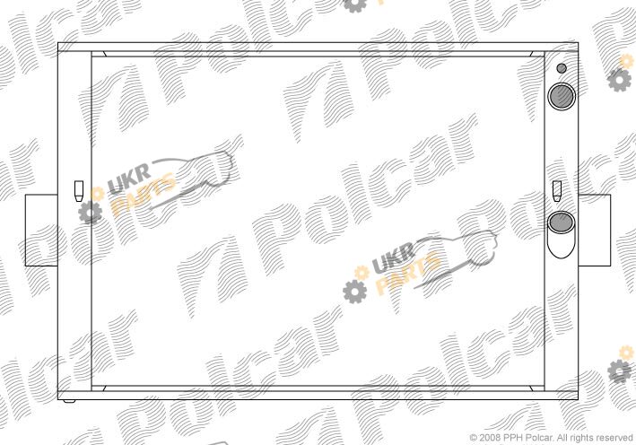 Радиатор охлаждения двигателя Polcar 305008-3