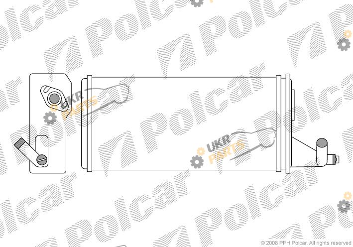 Радиатор печки Polcar 3050N8-1