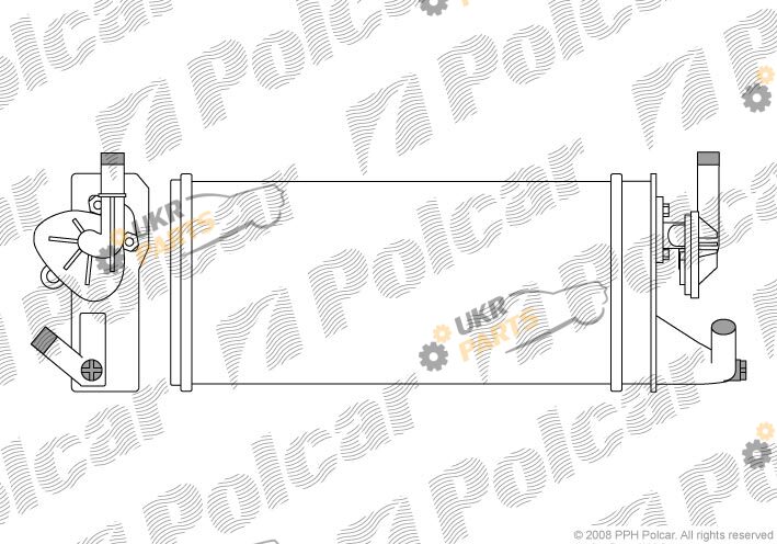 Радиатор печки Polcar 3050N8-2