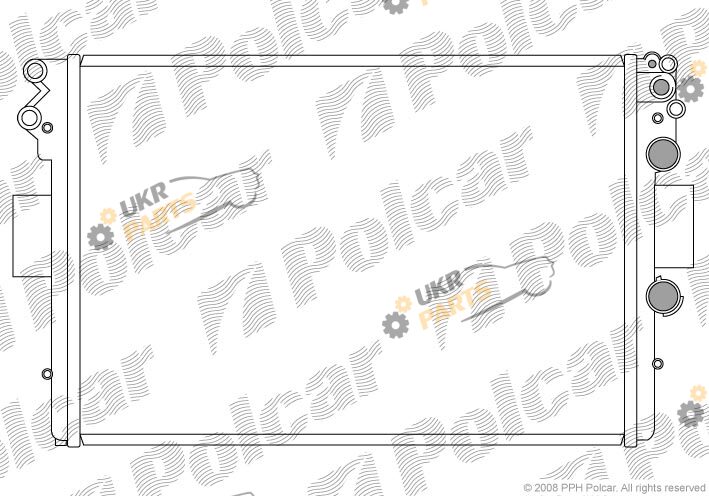 Радиатор охлаждения двигателя Polcar 305208-2