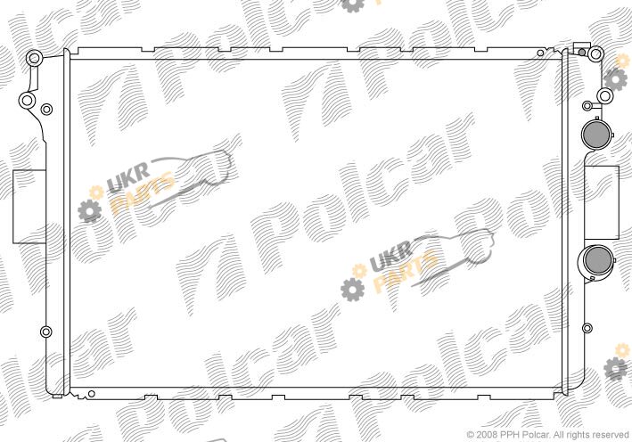 Радиатор охлаждения двигателя Polcar 305208B3