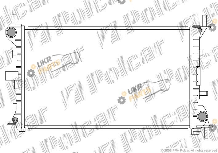 Радиатор охлаждения двигателя Polcar 320108-2
