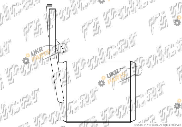 Радиатор печки Polcar 3201N81X