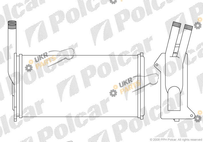 Радиатор печки Polcar 3203N8-1