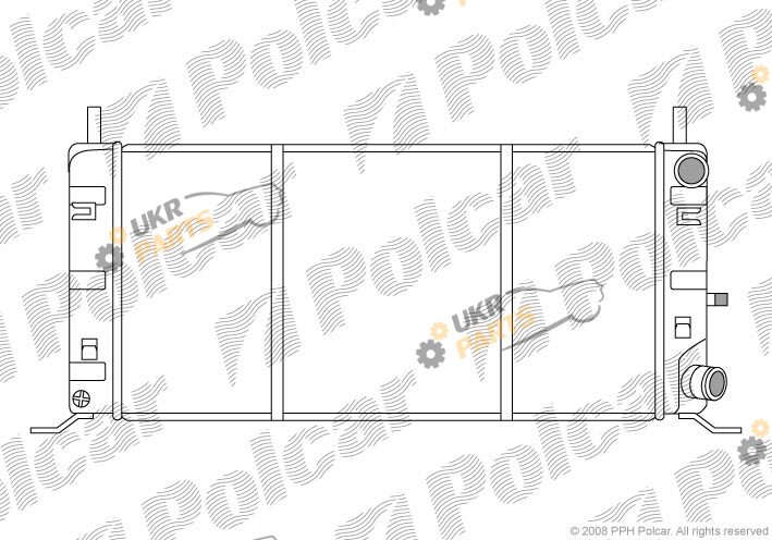 Радиатор охлаждения двигателя Polcar 320408A3