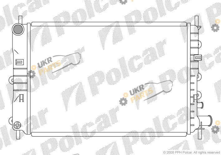 Радиатор охлаждения двигателя Polcar 320608-3