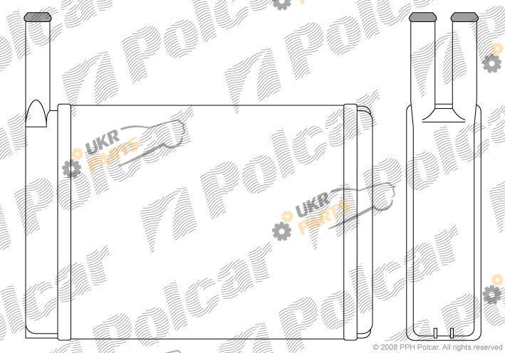 Радиатор печки Polcar 3208N8-1