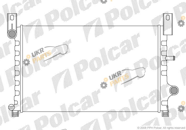 Радиатор охлаждения двигателя Polcar 320908-2
