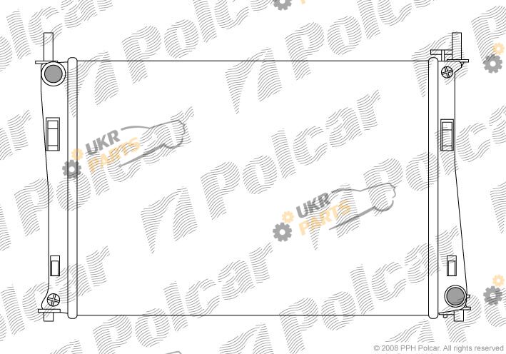 Радиатор охлаждения двигателя Polcar 3212082X