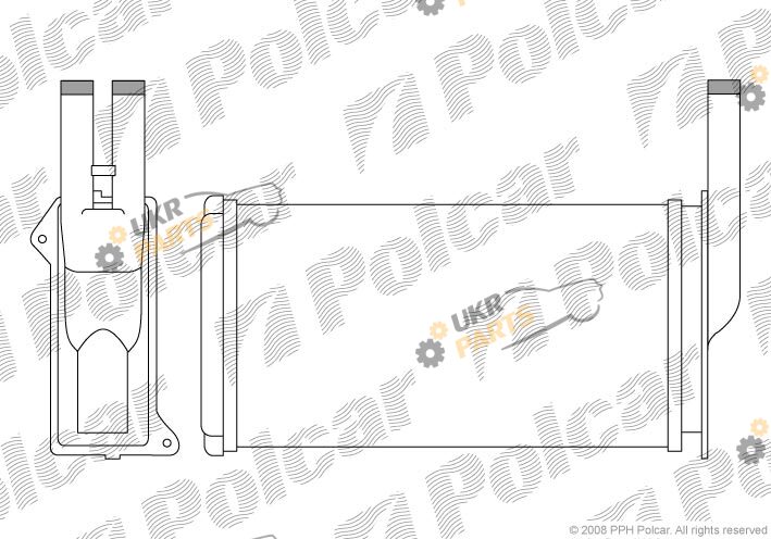 Радиатор печки Polcar 3214N8-1