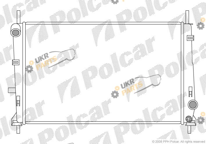 Радиатор охлаждения двигателя Polcar 321608-1