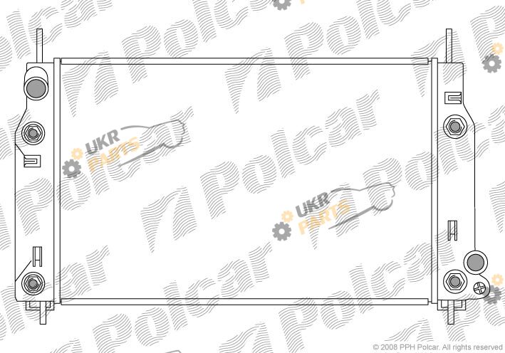 Радиатор охлаждения двигателя Polcar 321608-5