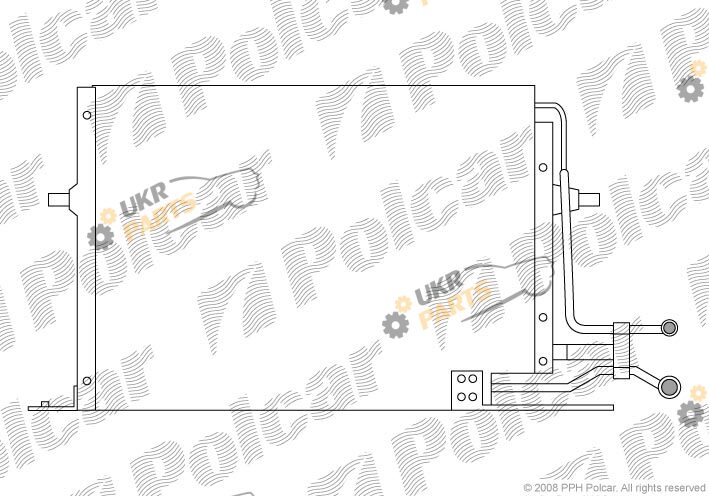 Радиатор кондиционера Polcar 3216K8B1