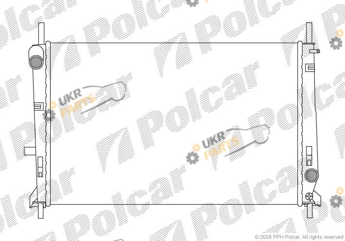 Радиатор охлаждения двигателя Polcar 321708-3