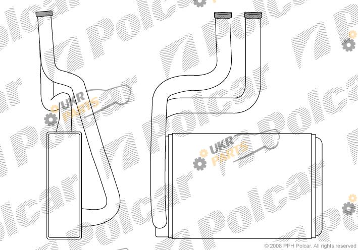 Радиатор печки Polcar 3217N8-1