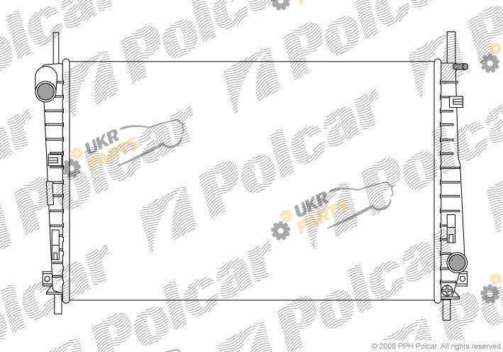Радиатор охлаждения двигателя Polcar 321808A2