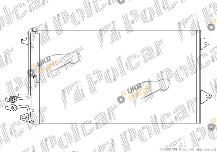 Радиатор кондиционера polcar 3230K8B2