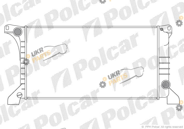 Радиатор охлаждения двигателя Polcar 324408-1