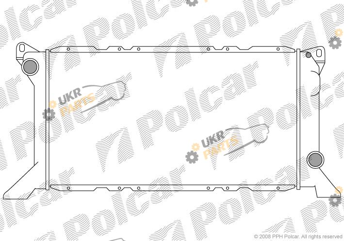 Радиатор охлаждения двигателя Polcar 324608A1