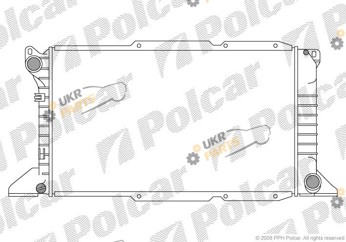 Радиатор охлаждения двигателя Polcar 324608-2
