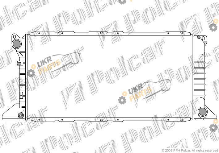 Радиатор охлаждения двигателя Polcar 324608A4