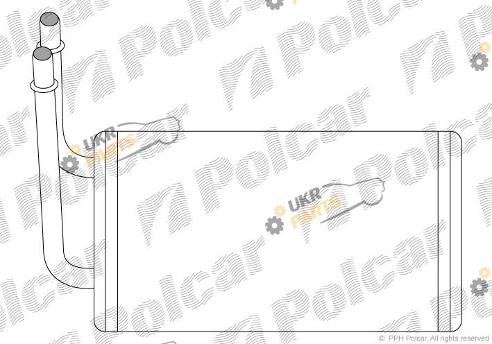 Радиатор печки Polcar 3246N8-1