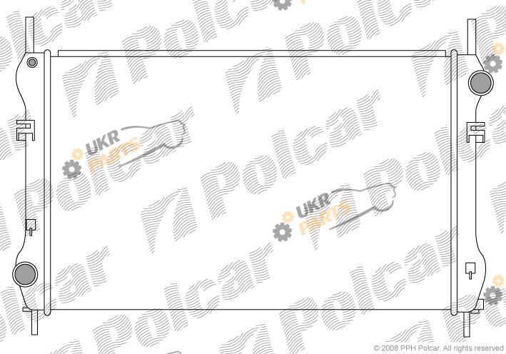 Радиатор охлаждения двигателя Polcar 324708-1