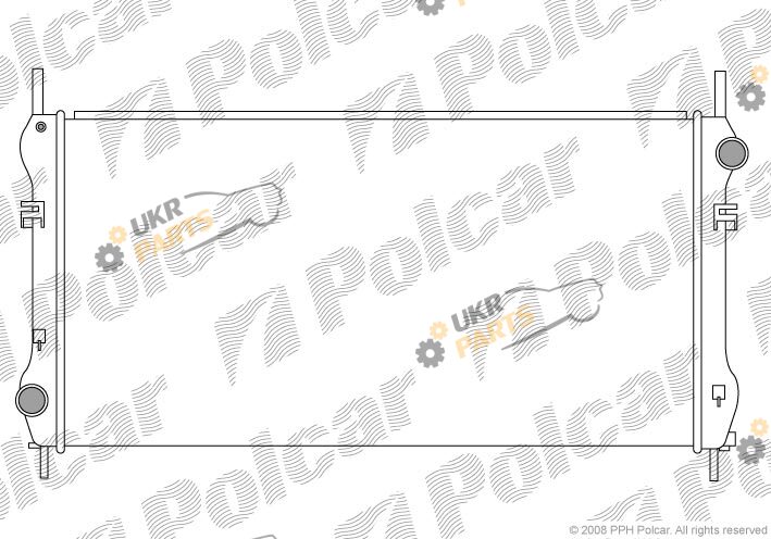 Радиатор охлаждения двигателя Polcar 324708-2