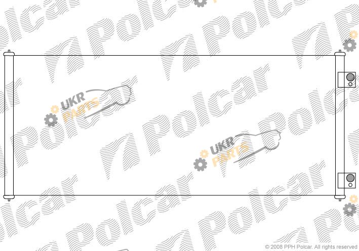 Радиатор кондиционера Polcar 3247K81K